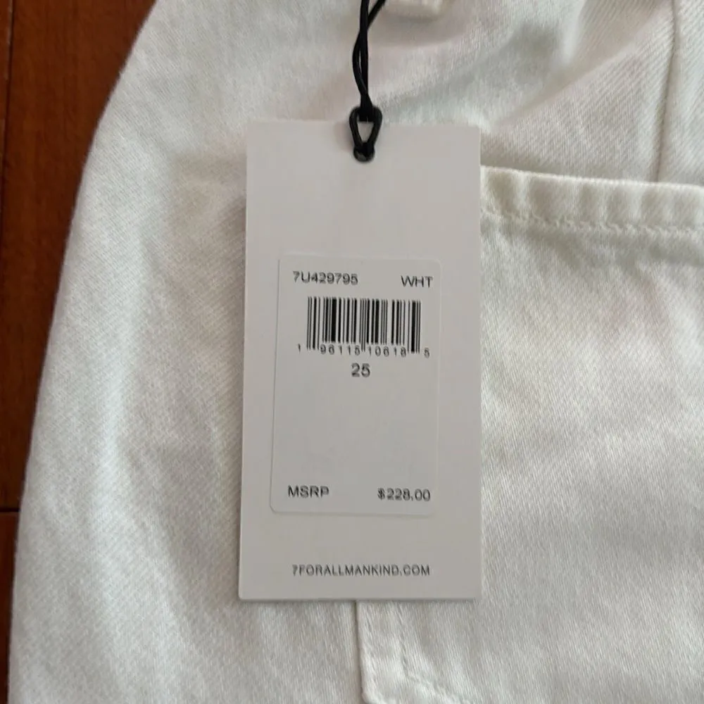 NWT 7 For All Mankind Women's Paperbag Balloon Jeans size 25 - Image 8