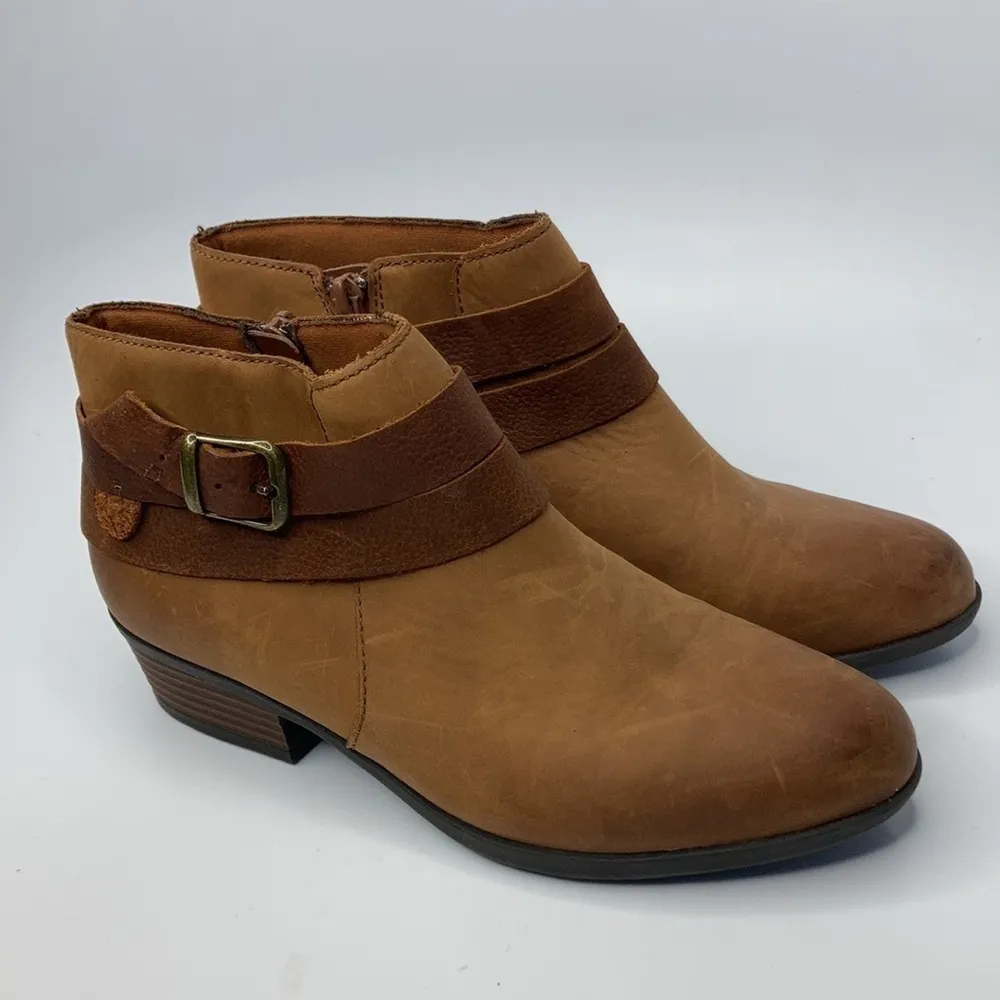 Clarks Addiy Cora ankle booties leather size‎ 7 - Image 3