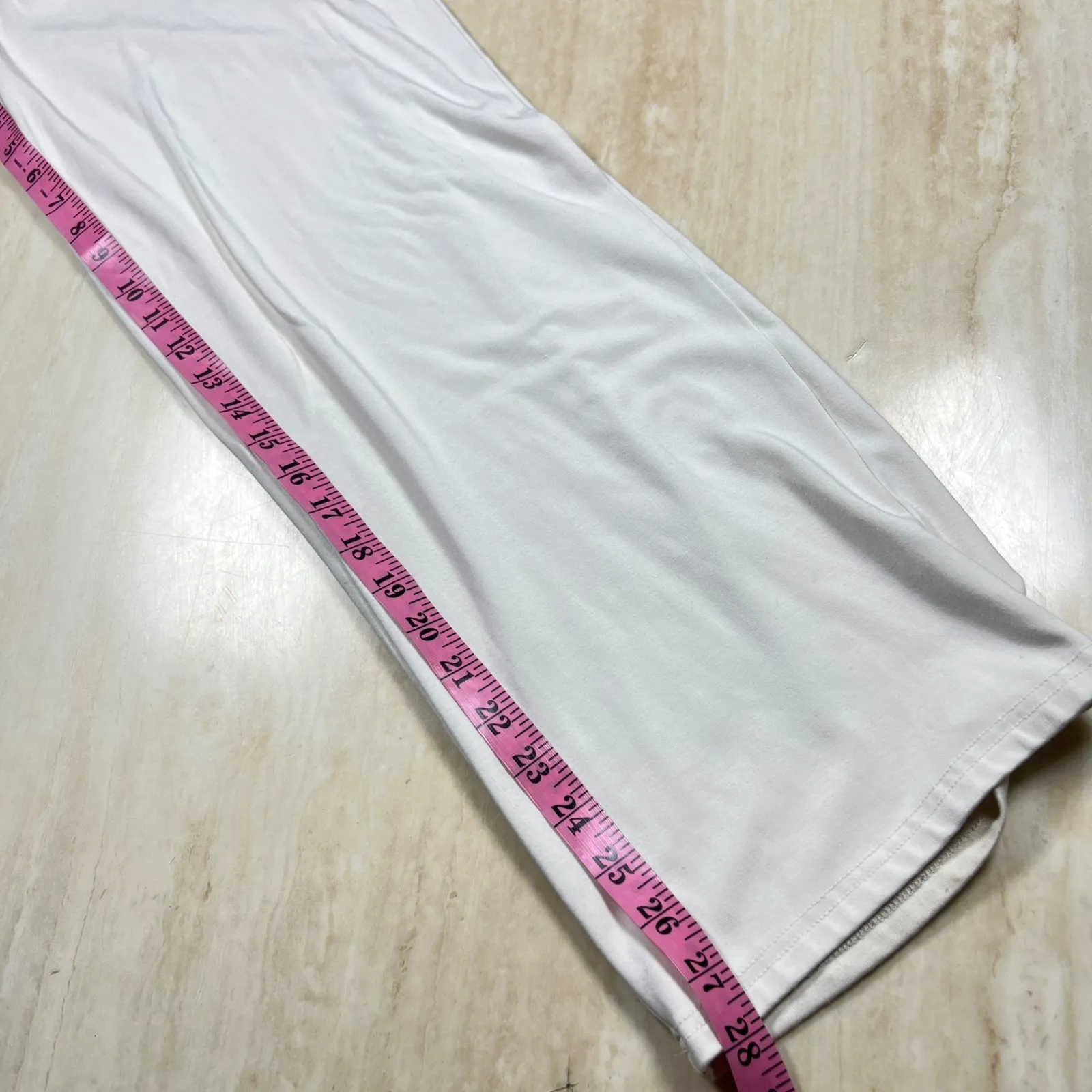 Cozy Earth Wide Leg Lounge Pants XS White Elastic Waist Comfy Flowy - Image 9