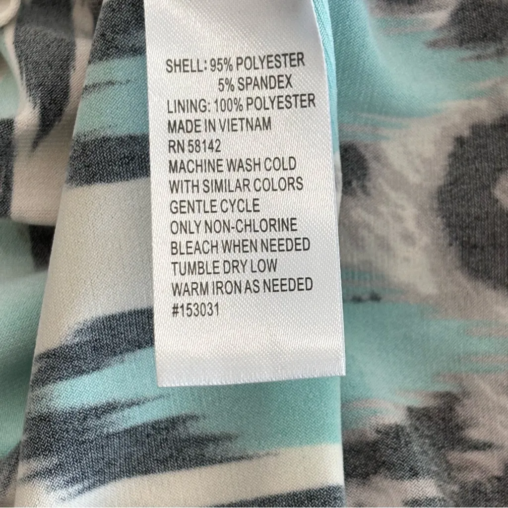 London style geometric and animal/abstract print halter neck maxi dress size 12 - Image 11