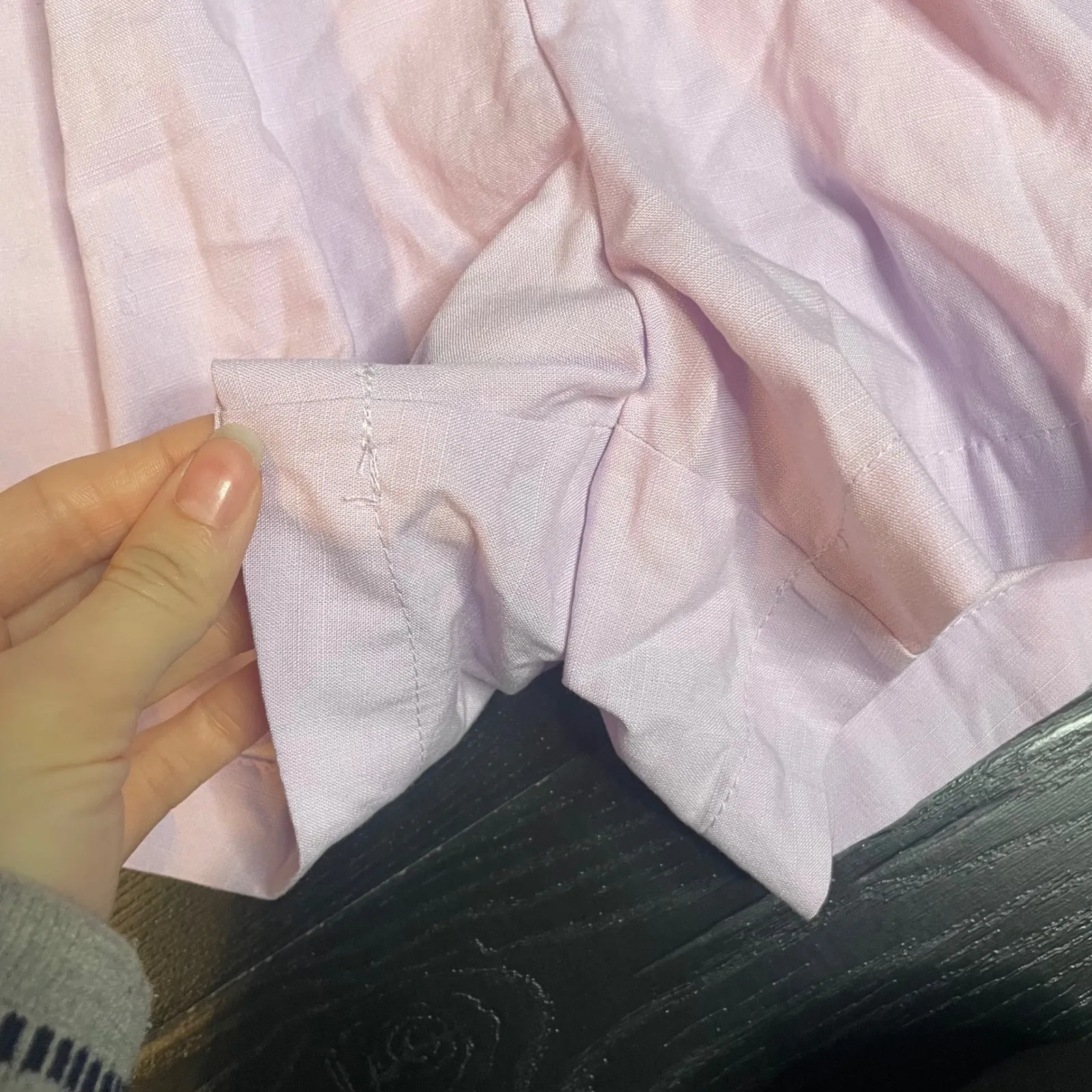 Mabel Pastel Puff Sleeve Bow Detail V Neck Romper Shorts Size Medium Easter NWT - Image 3