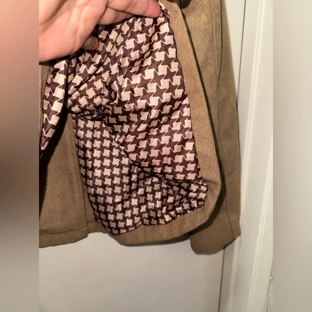 Tan Women's Pea Coat Size M - Image 4