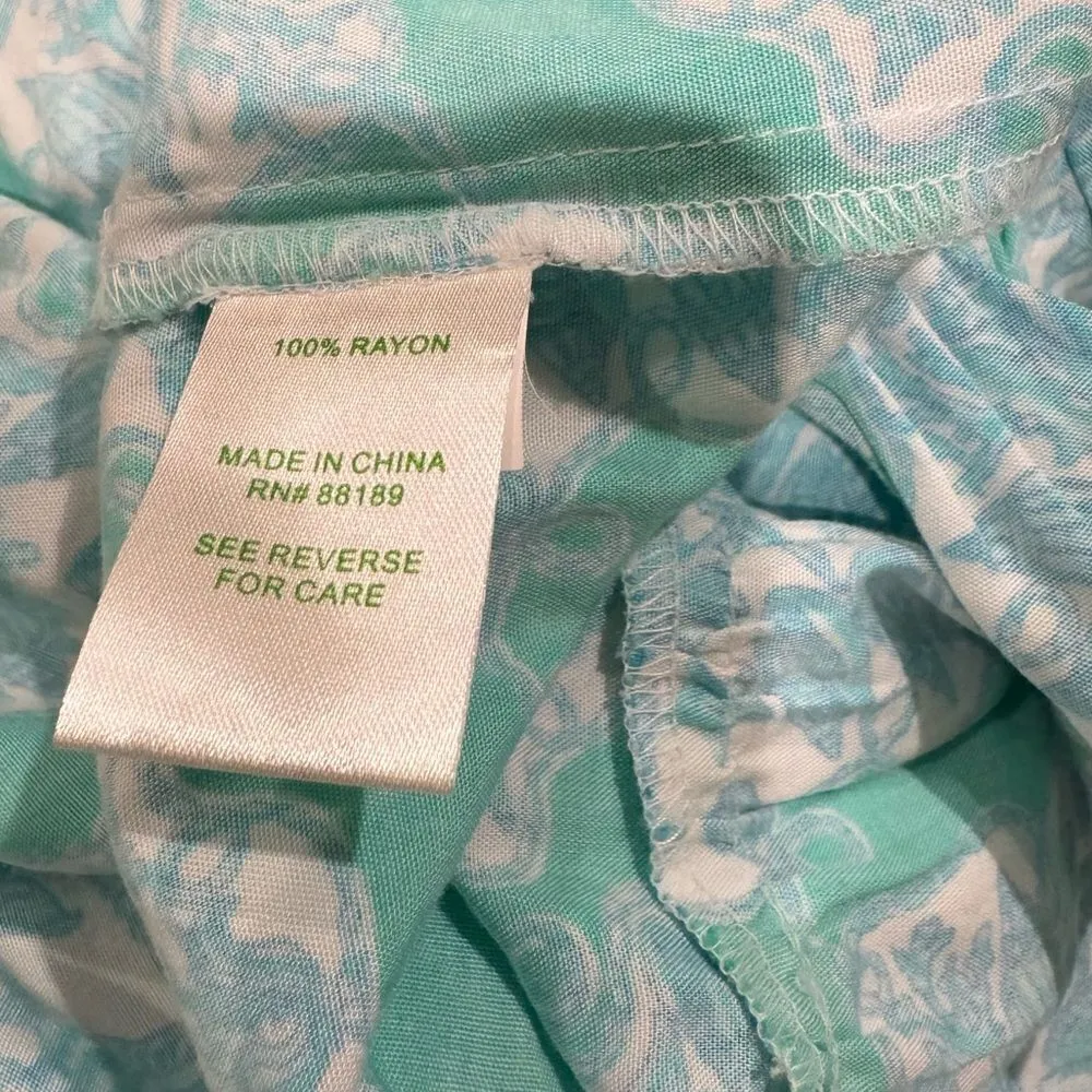 Lilly Pulitzer Kalen Lagoon Hey Sailor Flounce Ruffle Dress Women’s Small - Image 7