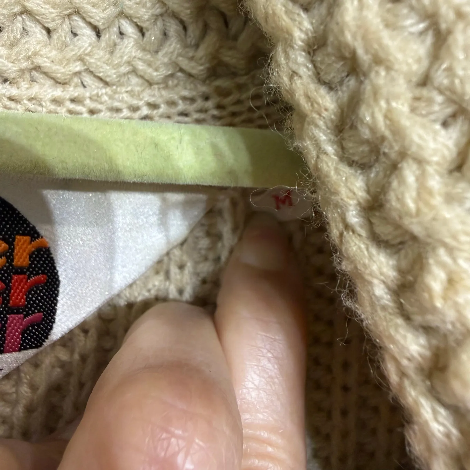 Miller Outerwear Tan Horse Vintage Cardigan Sz M Size M - Image 7