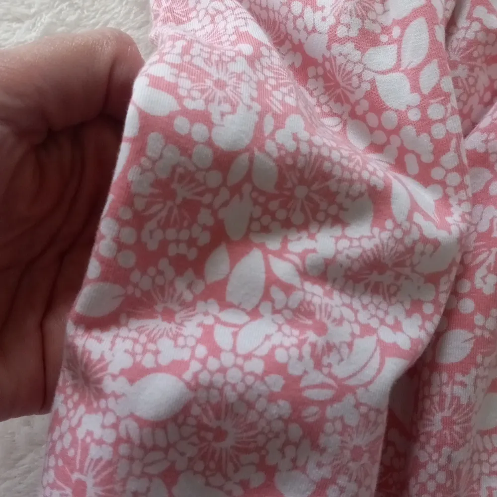 Lands End Pink and White Floral Print Fit & Flare Pocket Dress - Image 12