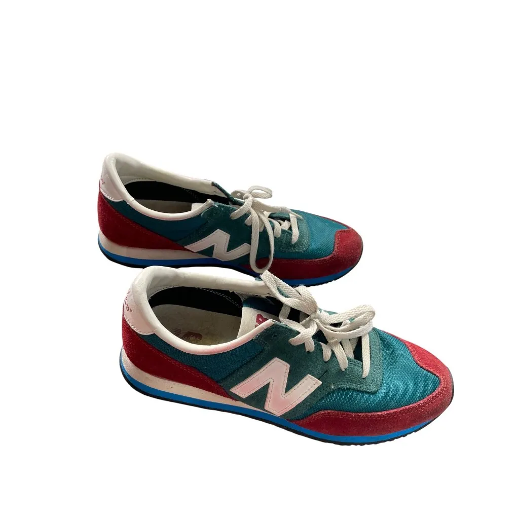 New Balance 620 Womens Red Green Suede Sneakers Size 9 SKU 8705 - Image 4