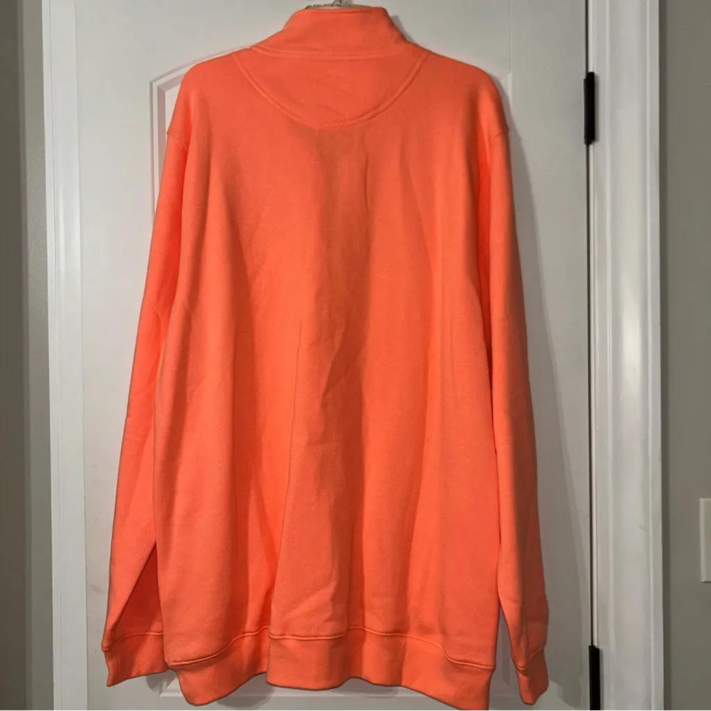 Charles River Bright Coral Quarter Zip Pullover Women’s Size XL - Image 6