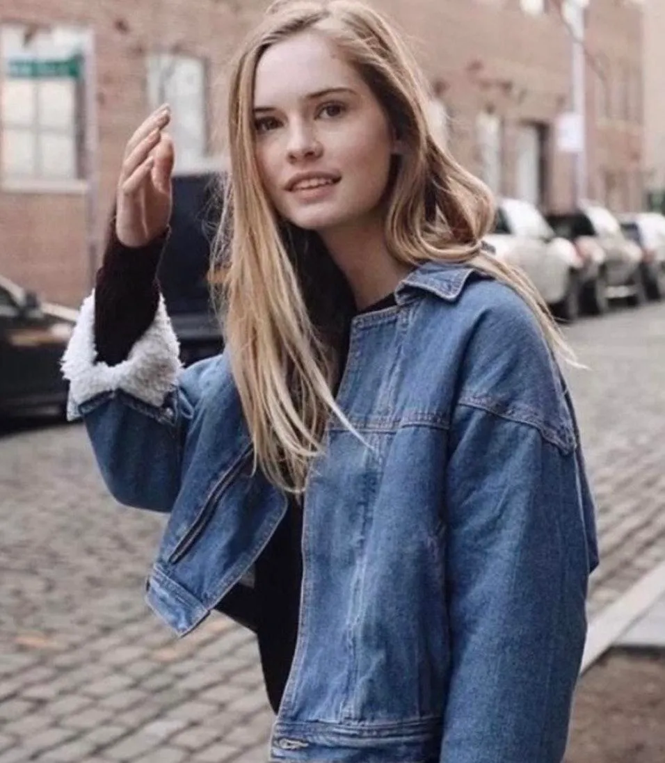 Denim Sherpa Isabelle Jacket - Image 2