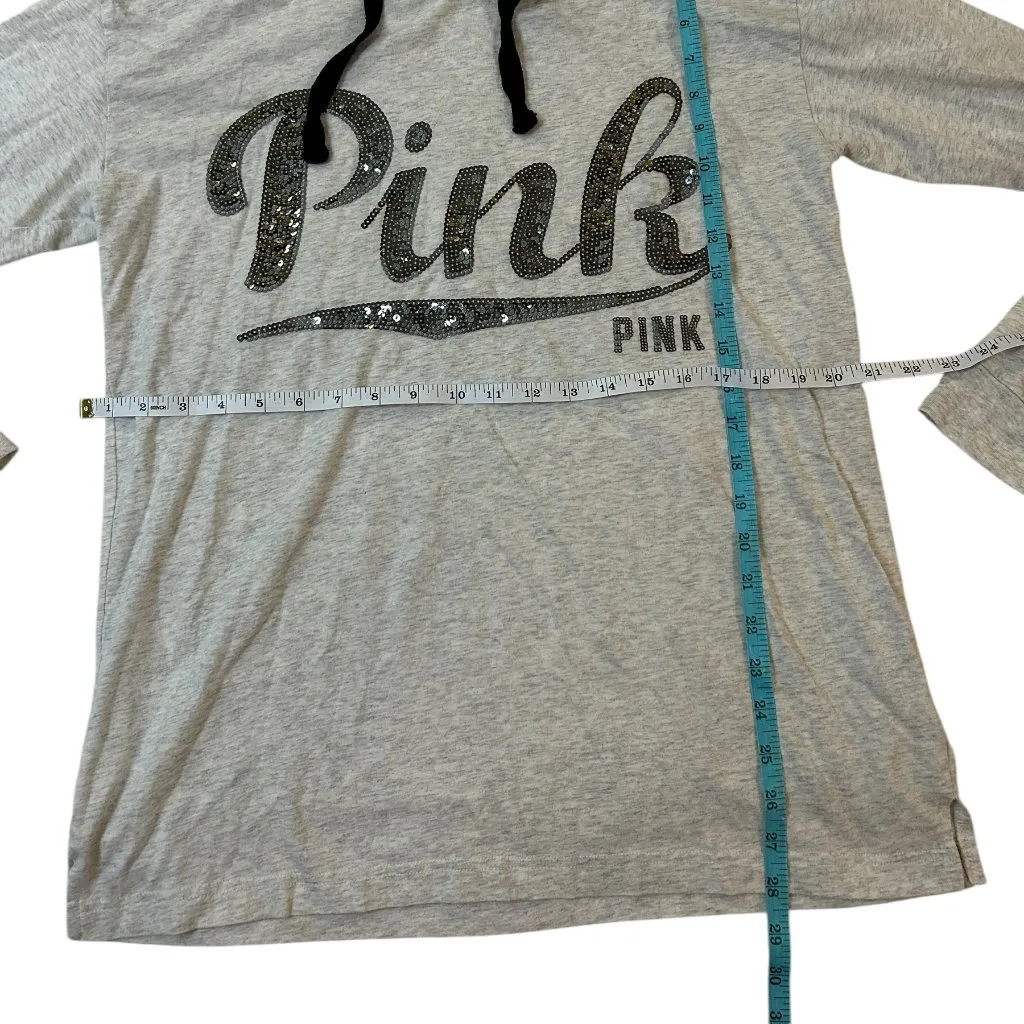 Y2K Sporty Soft Glitter Glam Victoria’s Secret PINK Bling Campus Pullover Hoodie - Image 8