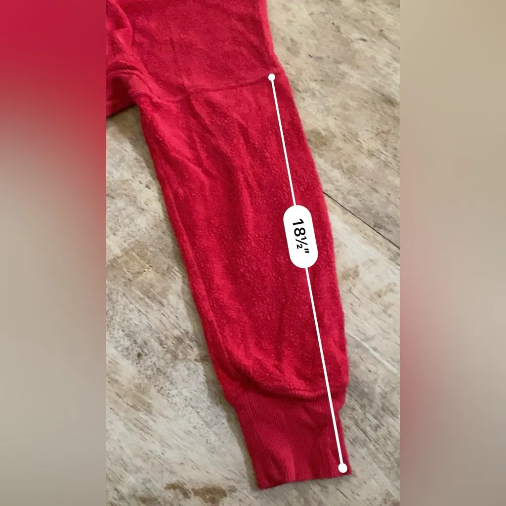 Aerie Women’s Sz L Red A Little Naughty‎ Cozy Good Vibes Oversized Sweatshirt - Image 13