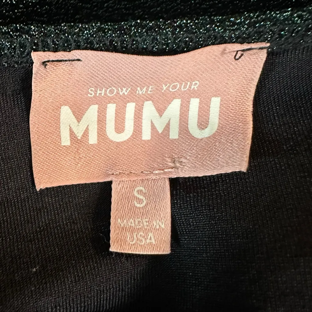 Show Me Your Mumu Good Times Top in Emerald Shimmy Shine Green Small Metallic - Image 6