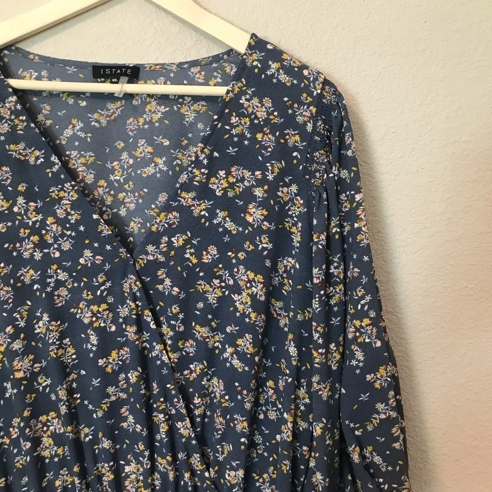 NWT 1.State Retro Bloom Wrap Jumpsuit - Image 6