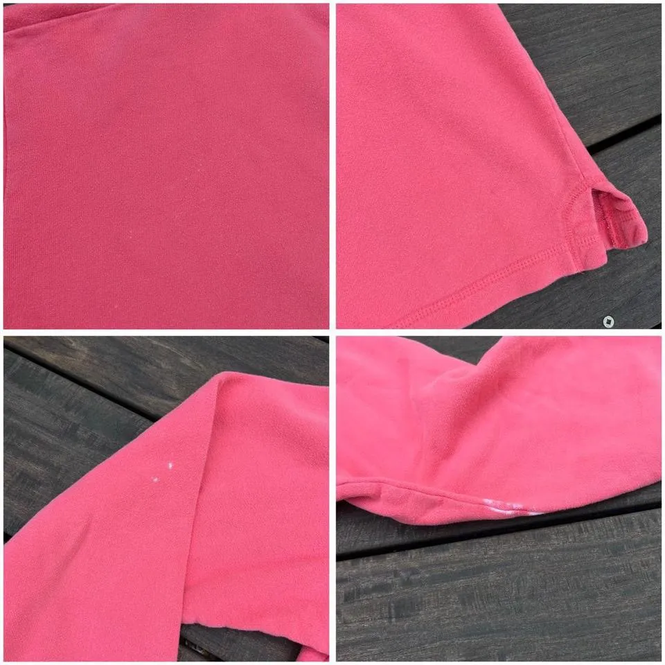 Vintage Pink Rainforest Café Sweatshirt w/ Embroidered Cartoon Animals Size L - Image 6