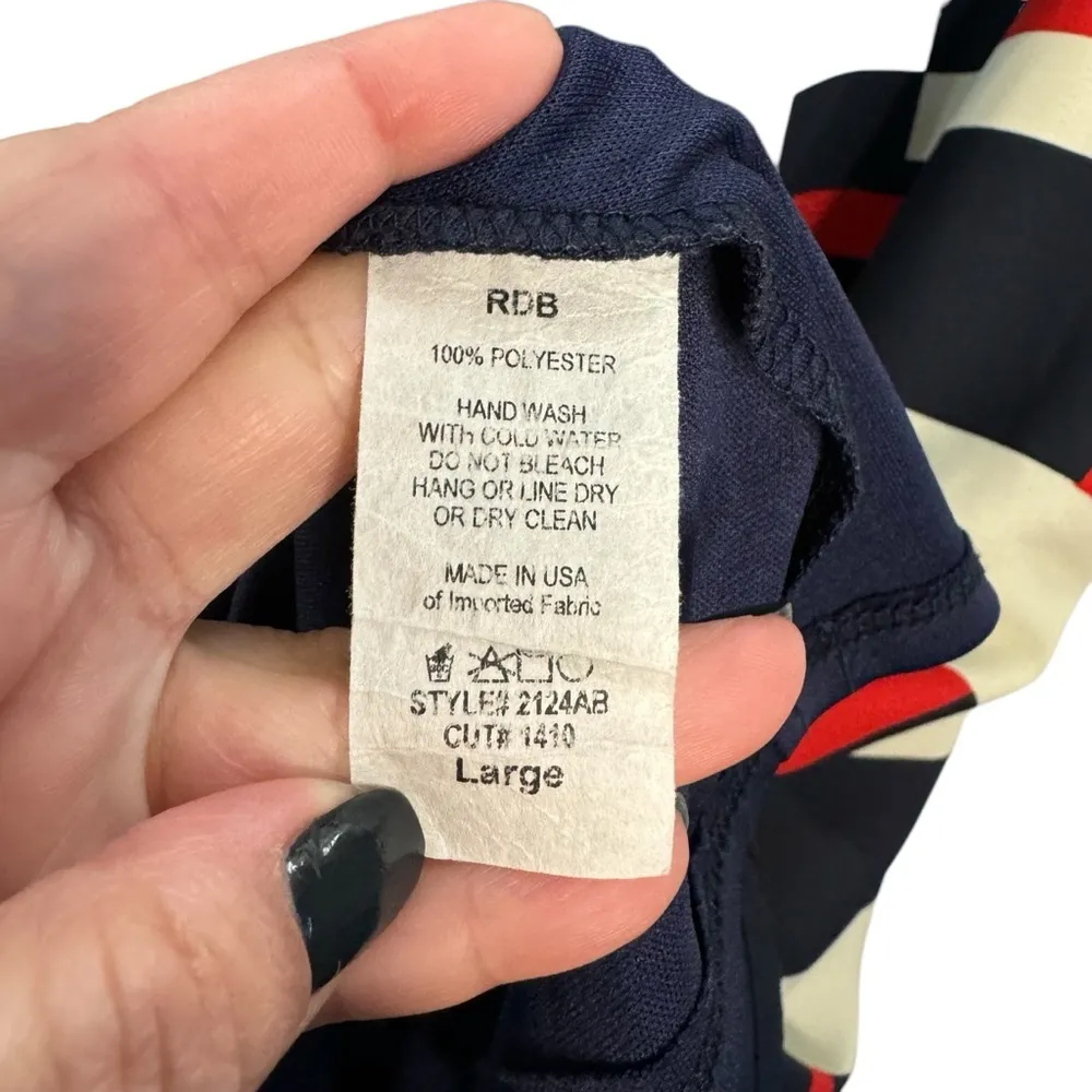 Aura Multicolor Geometric Short Sleeve Shift Dress - Image 5