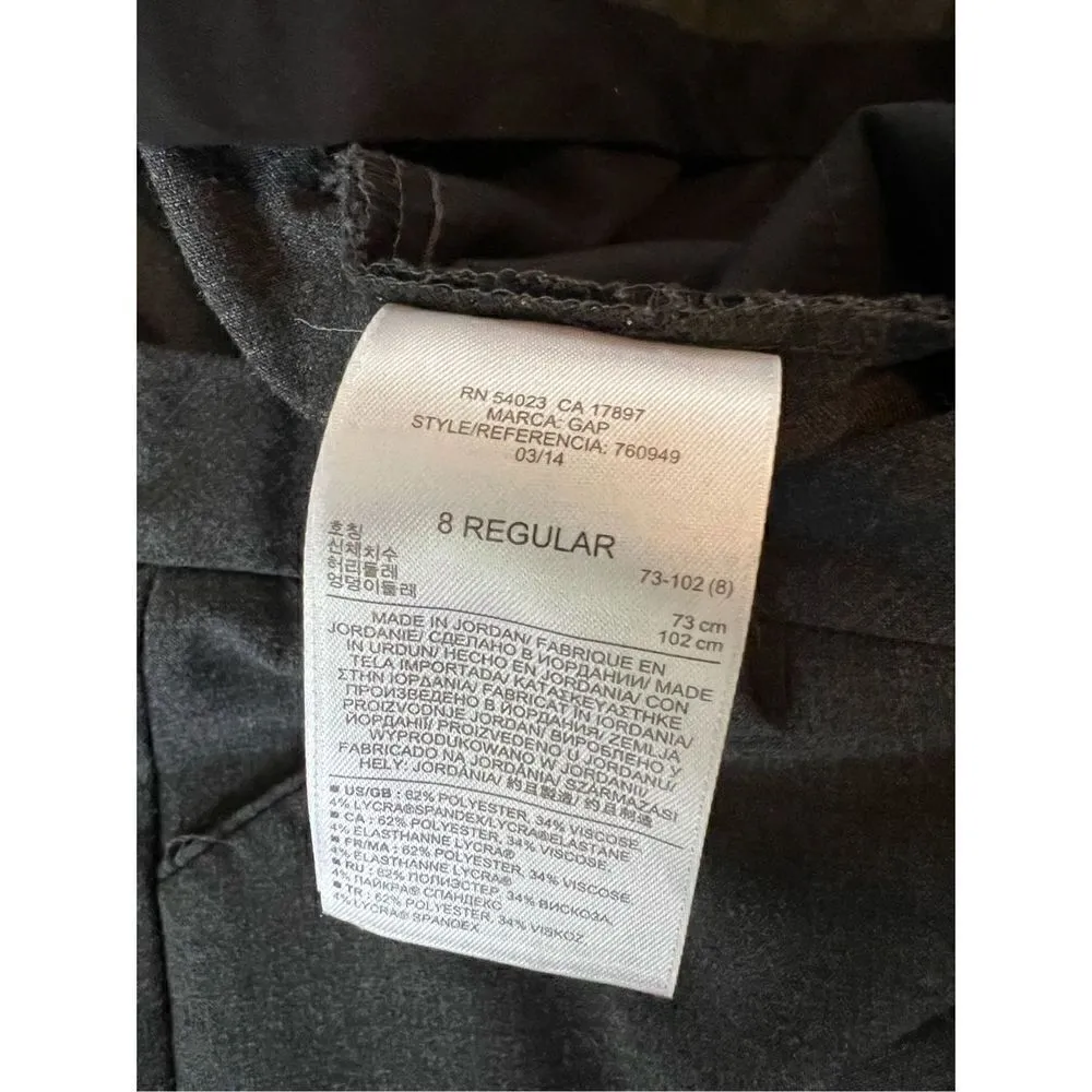 Gap Heathered Gray Perfect Trouser Stretch 8R - Image 6