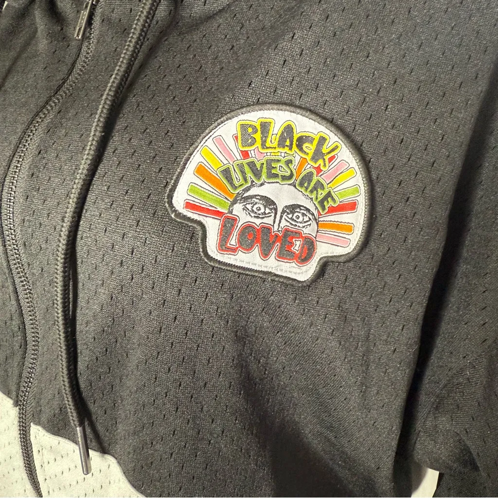 Cross Colours Black Pride Patch Black & Gray Zip - Image 10