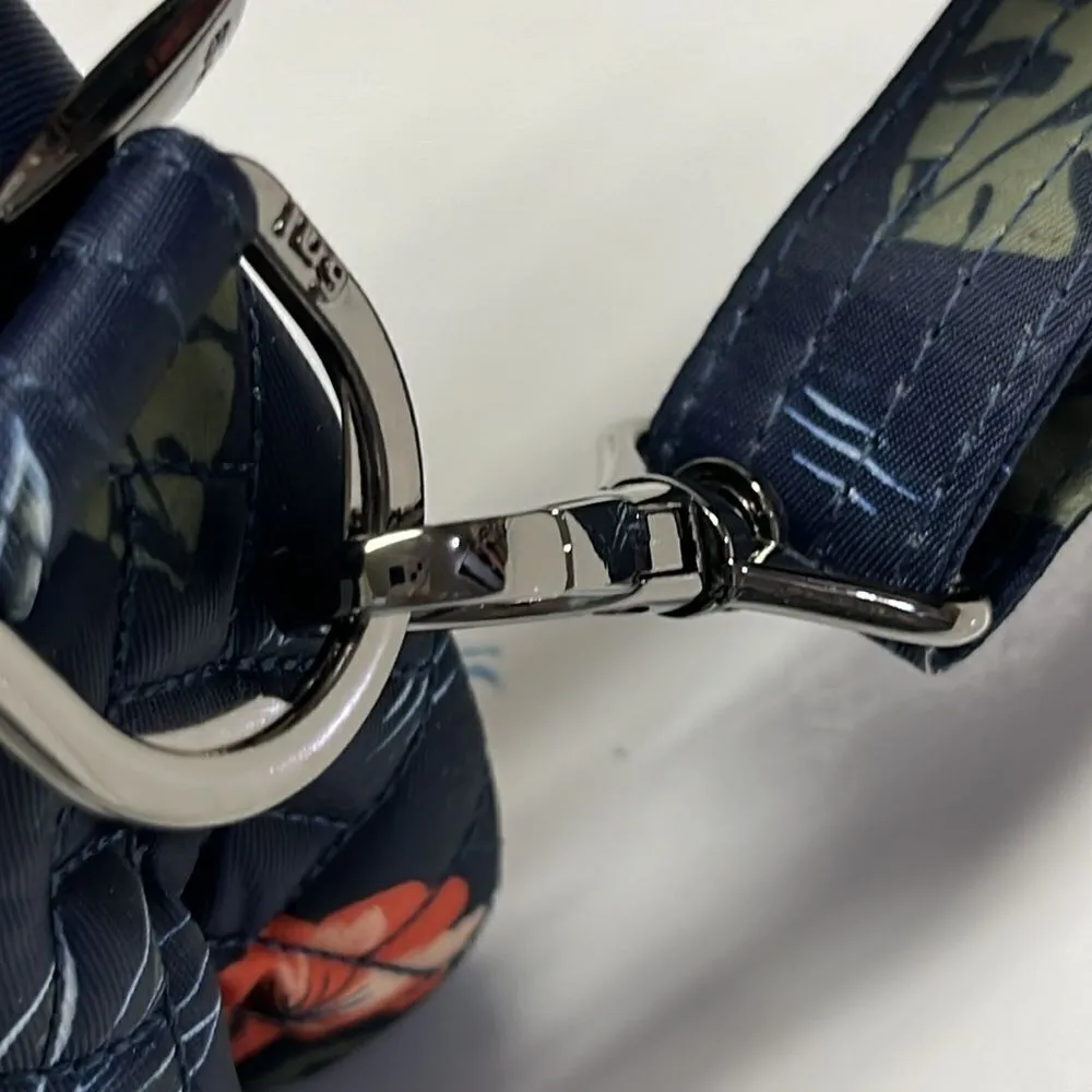 Lug Carousel Blue Floral Adjustable Convertible Belt Bag/ Crossbody RFID Purse Blue - Image 16