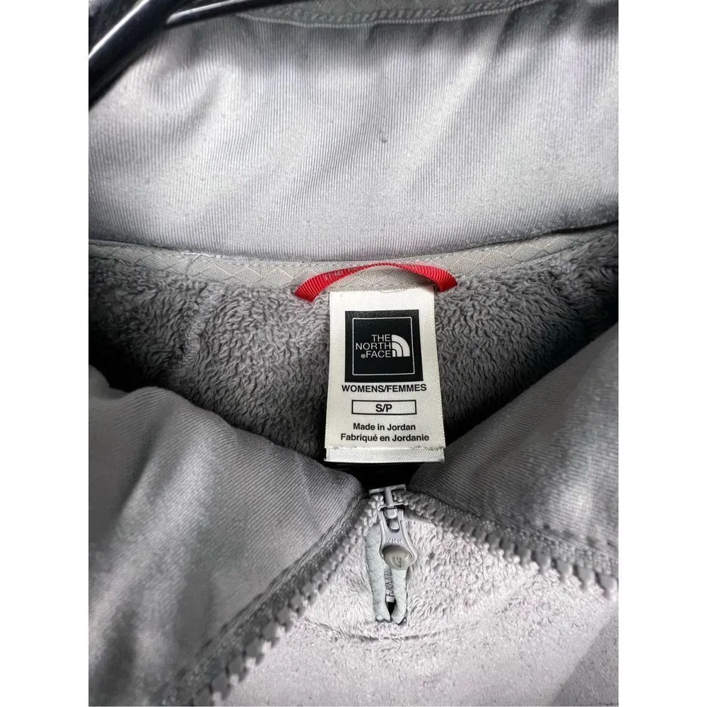 The North Face Grey Fuzzy Quarter Zip Pullover Jacket - Image 4