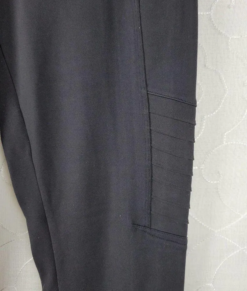 Athleta Delancey Moto Tight Womens Leggings Size S Black High Rise Zip Pockets - Image 11