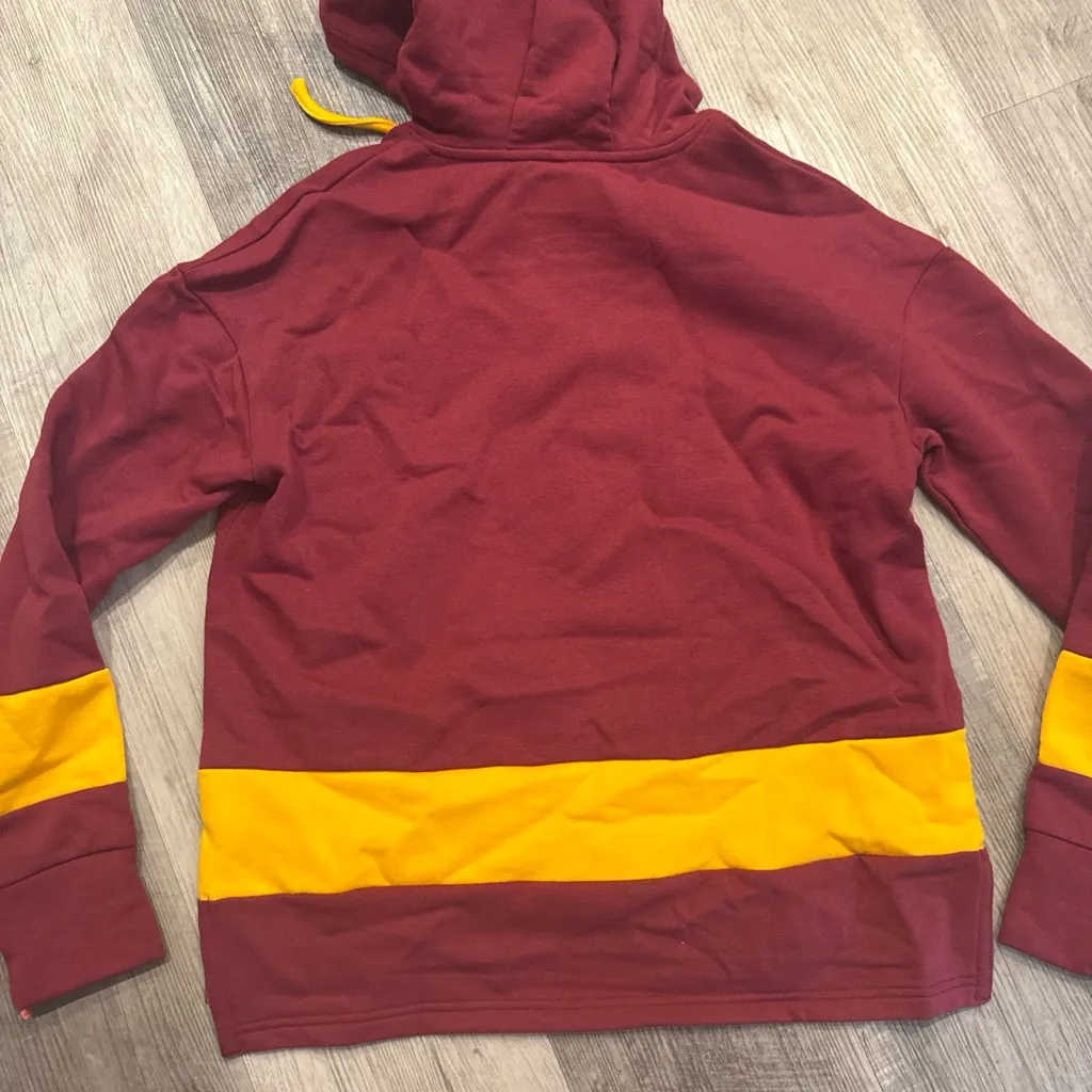 NFL Washington Commanders Maroon and Yellow Hoodie - Image 3