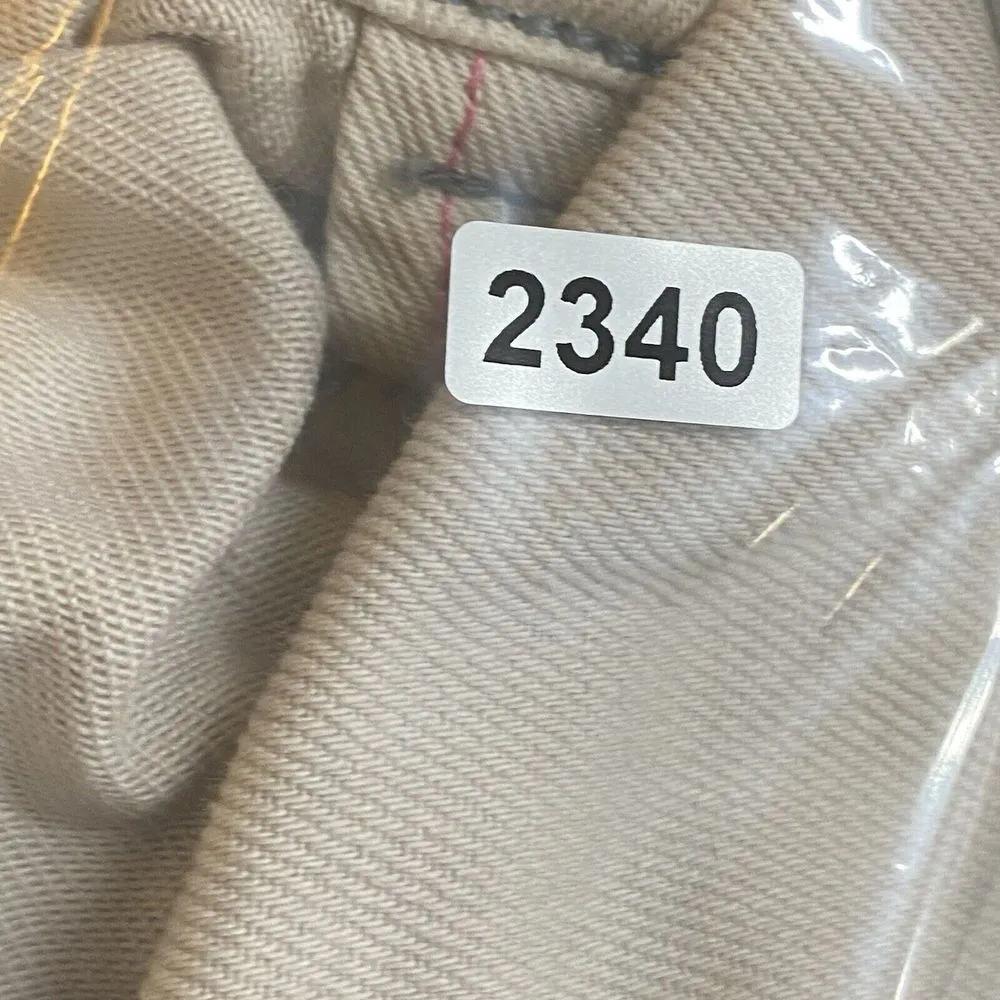 Free‎ People Cropped Denim utility Jacket Womens 8 Beige Puff Short Sleeve Y2k - Image 7