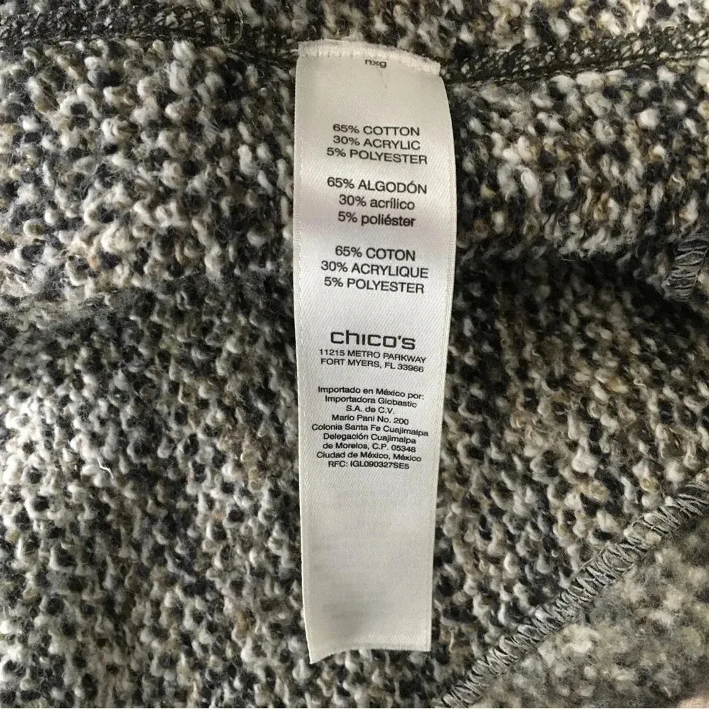 Chicos Sleeveless Open‎ Front Vest Size 2 - Image 4