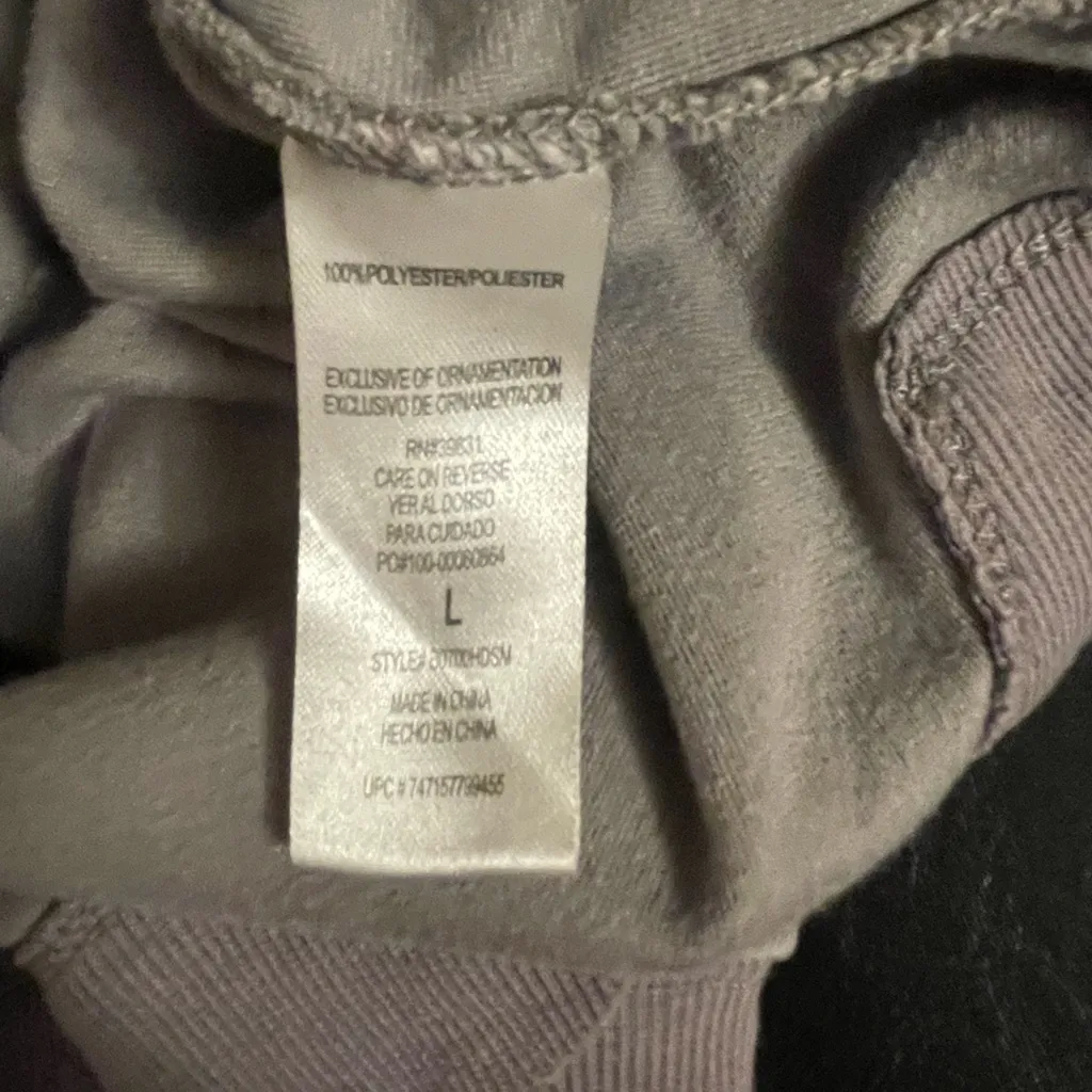 Democracy Velour Plush Pullover V-Neck 3/4 Sleeve Women’s Large - Image 5