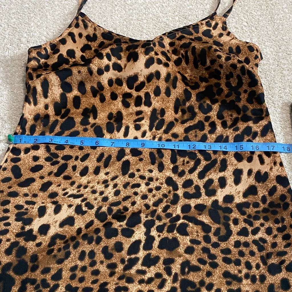 Nasty Gal Brown Leopard Mini Dress - Image 6