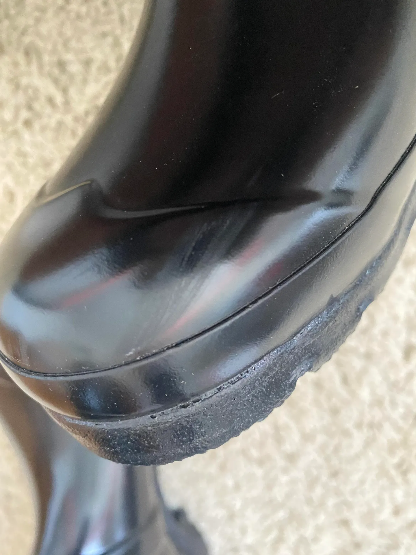 Hunter Black Tall Rainboots - Image 5