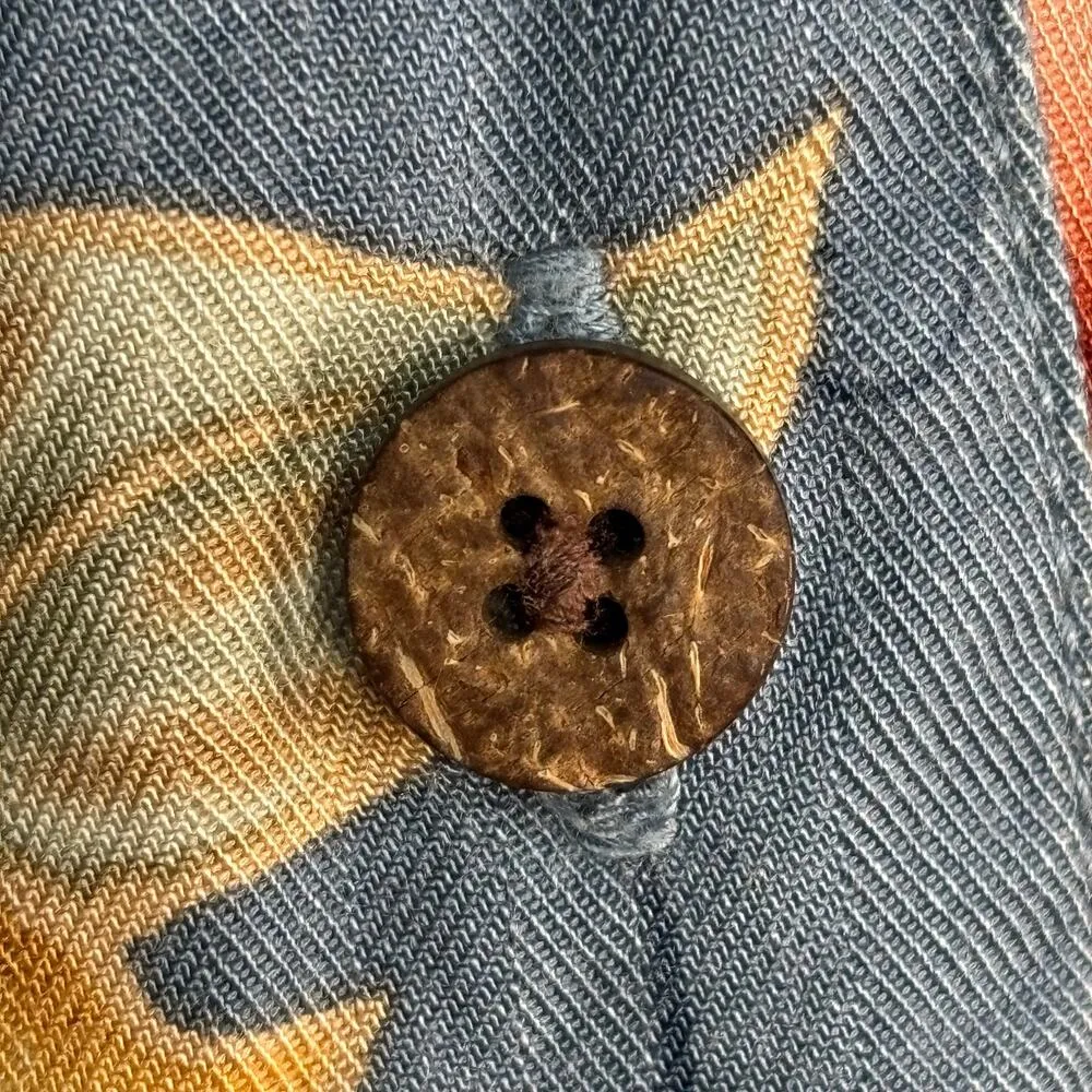 Vintage La Cabana Blue Floral Hawaiian Shirt Plus Size 2X Rayon Camp Collar - Image 7