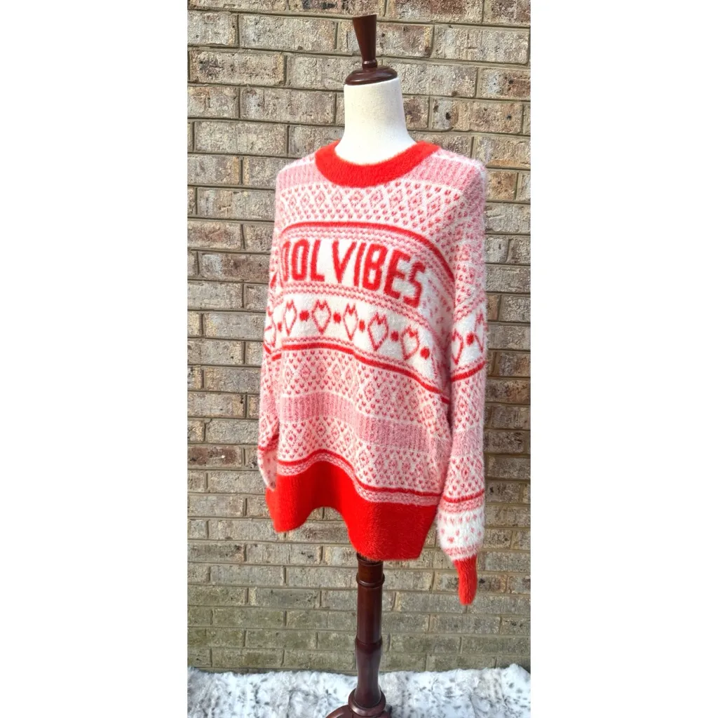 Aerie NWT  Fuzzy Oversized “Cool Vibes” Sweater - Image 5