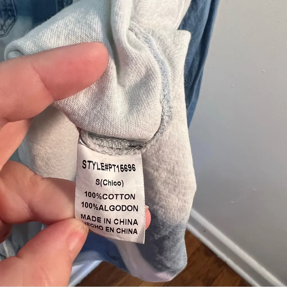 Papermoon Stitch Fix Denim Button Down Bleached - Image 8