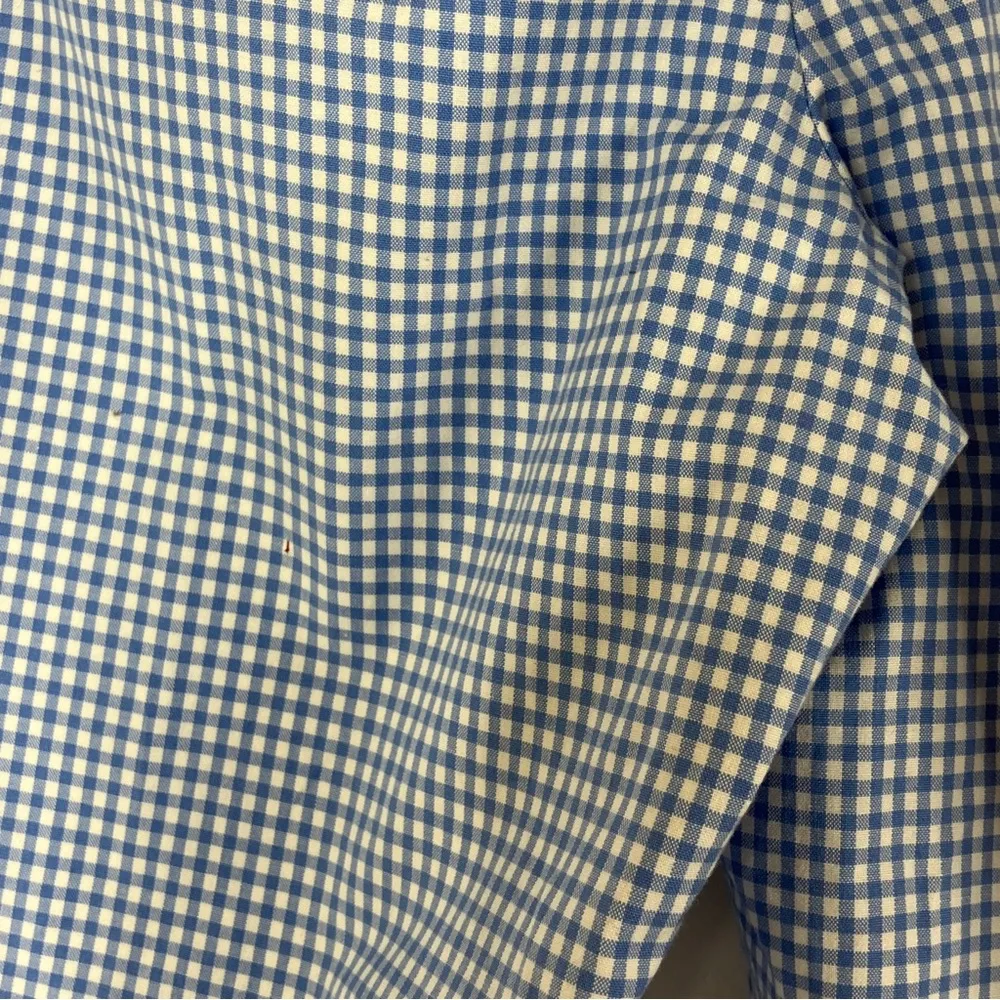 Talbots  | Blue & White Gingham Button Ankle Pants 10 - Image 8