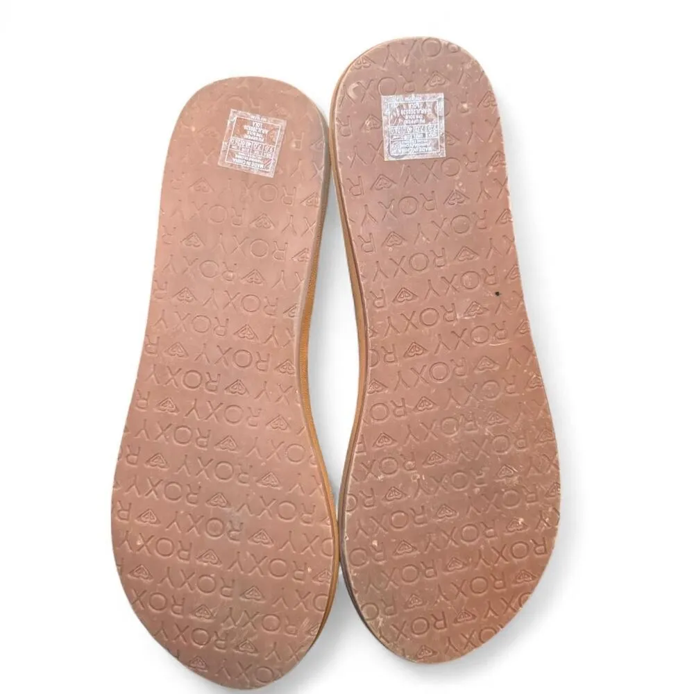 Roxy Women's Lola Flat Braided Thong Flipflops Sandals Size 9 - Image 5