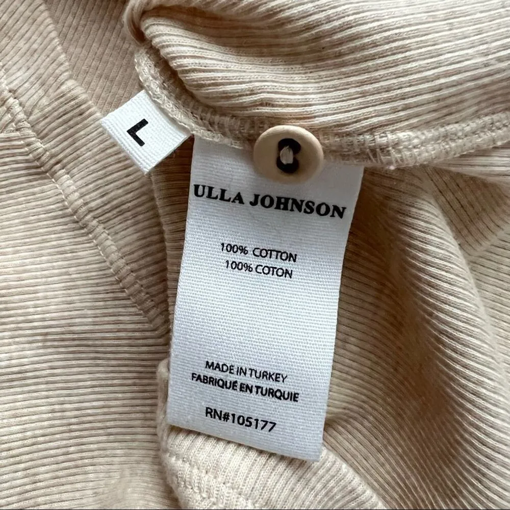 Ulla Johnson Joanne Oatmeal Long Puff Sleeve Pullover Top Women’s Medium - Image 11