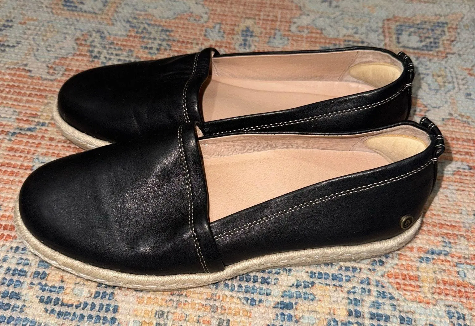 ABEO leather flats Black Size 8.5 - Image 2