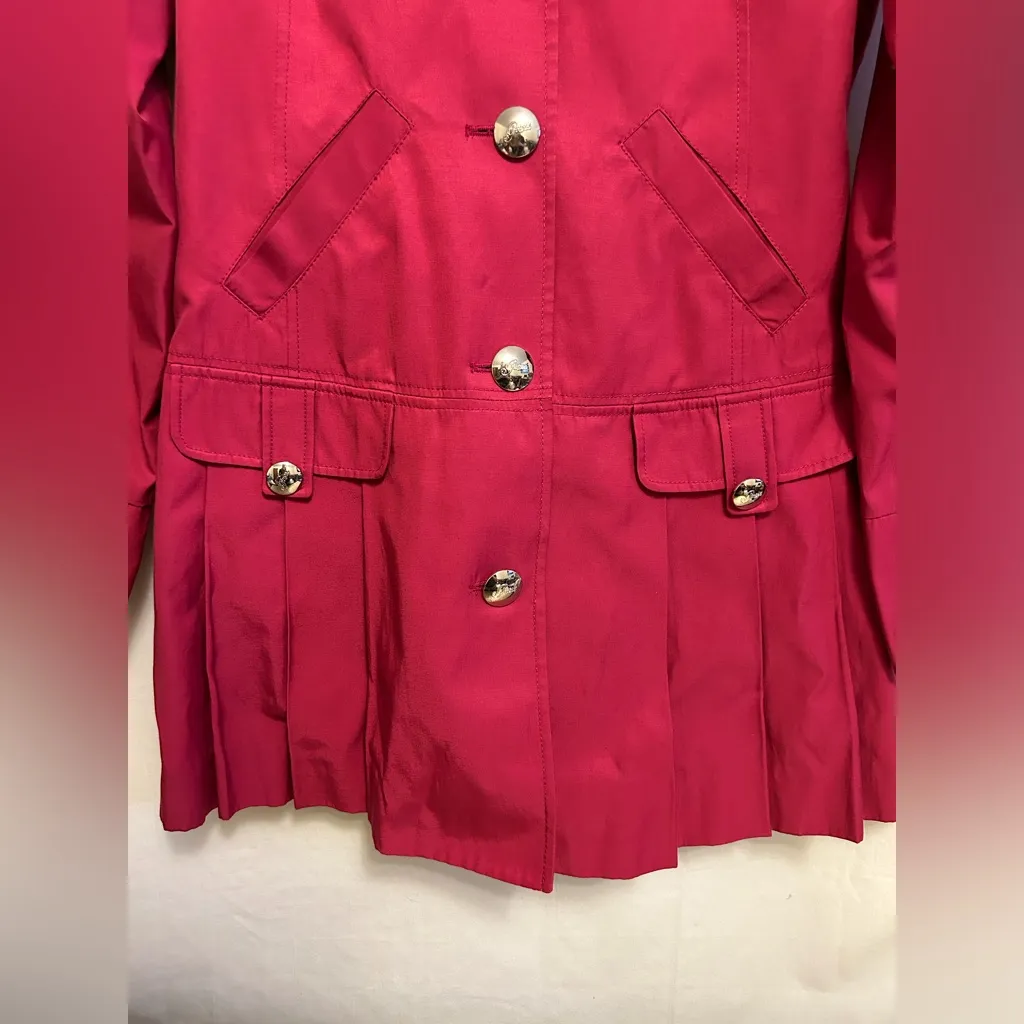 Guess  Hot Pink Pleated Jacket Size‎ Small - Image 2