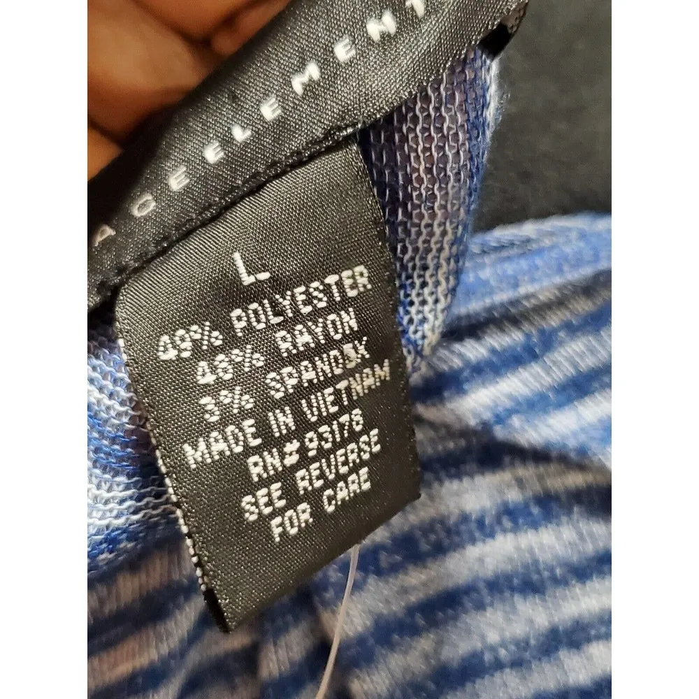 Grace Elements Women's Blue Polyester Round Neck Long Sleeve Knee Length Dress L - Image 10