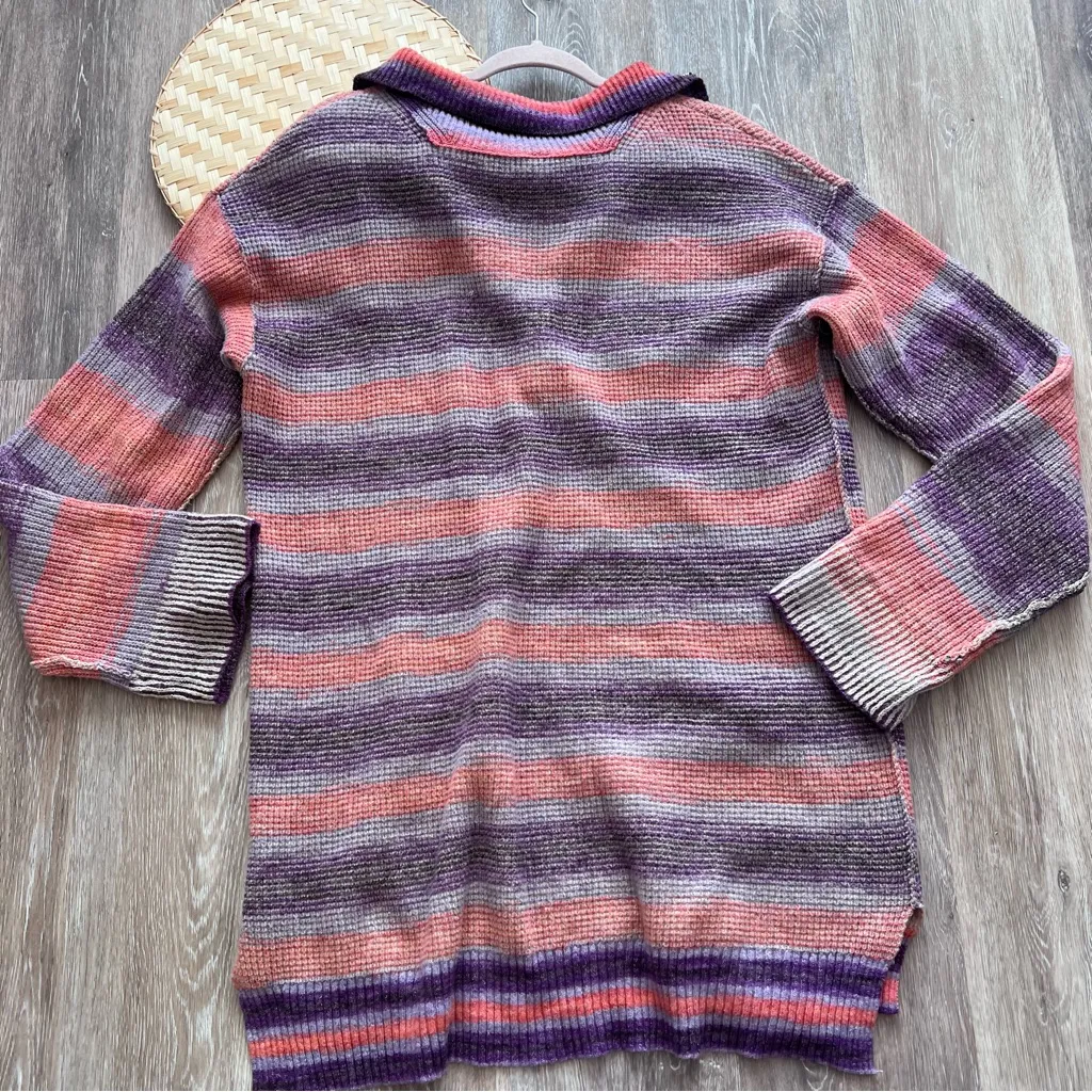 Daily Practice by Anthropologie Franconia Half-Zip Tunic Sweater Purple‎ Pink - Image 7