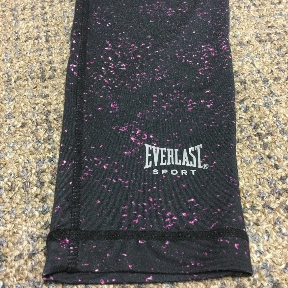 Everlast Sport Avtivewear Black & Pink Leggings Size Medium - Image 5