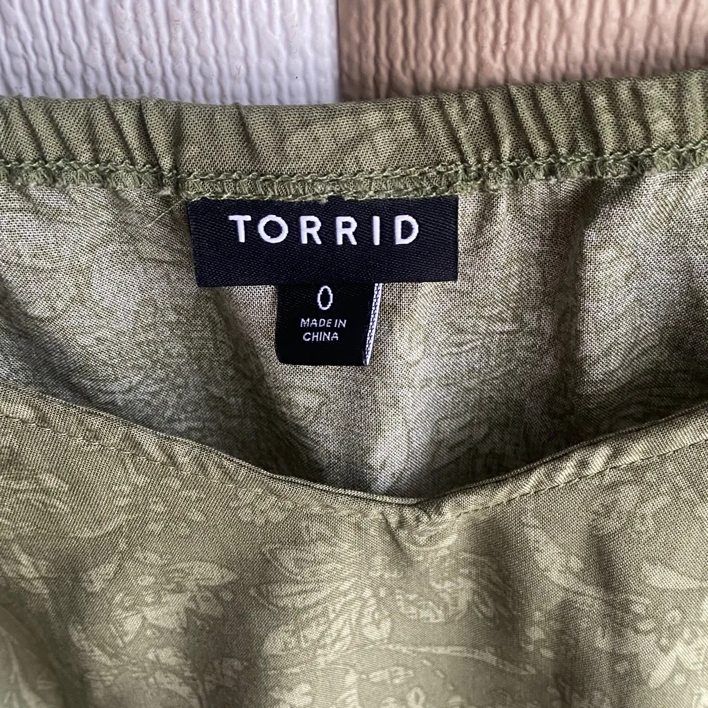Torrid Sage Green Blouse - Image 2
