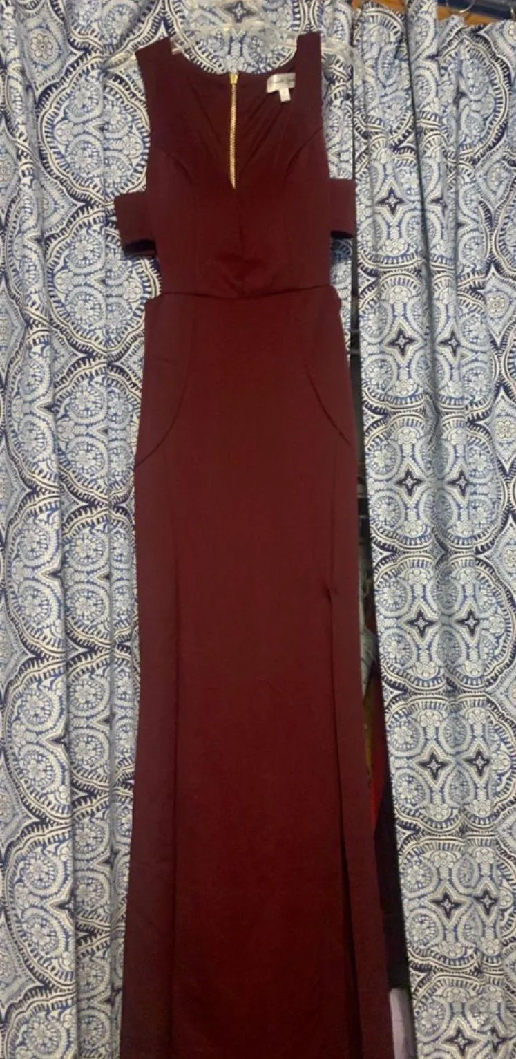 Maroon Formal Dress Red - Image 2