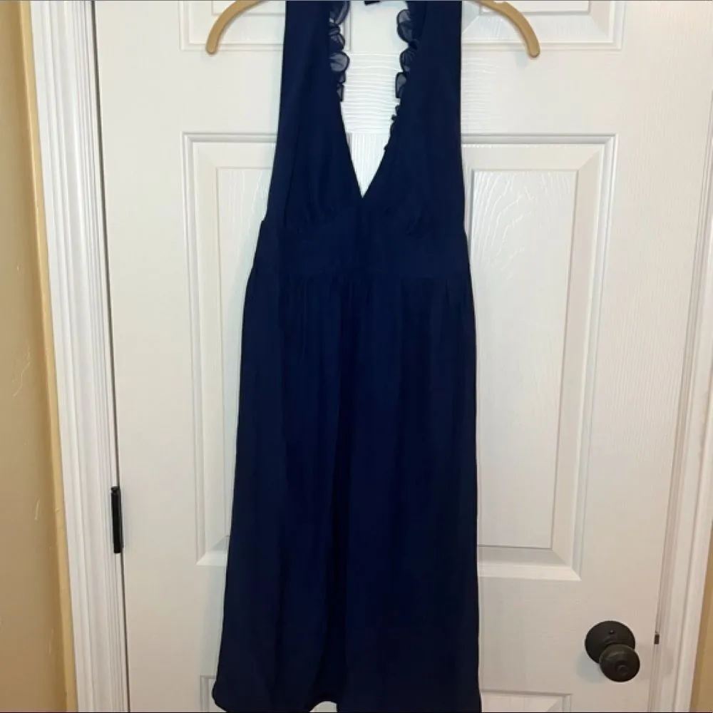 Revolve Amanda‎ Uprichard 100% Silk Womens Elegant Dress Ruffled Back Size Small - Image 3