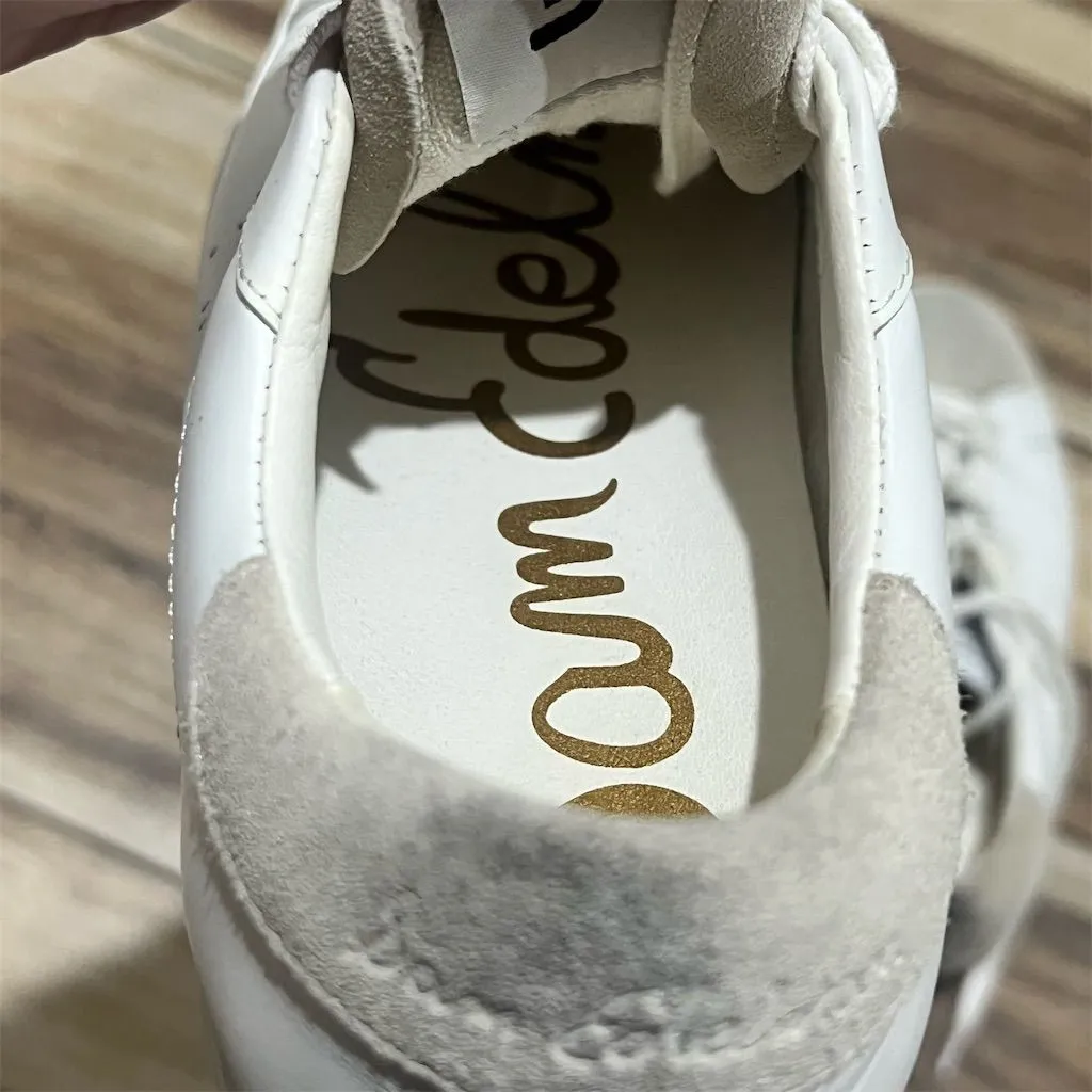 Sam Edelman Women's Aubrie Lace-Up Sneakers White Size 8 Casual Shoes - Image 4