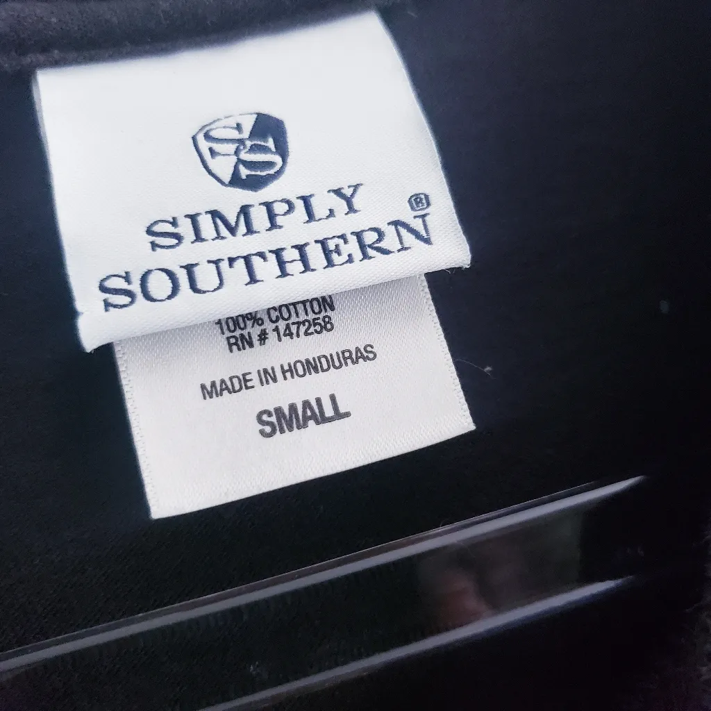 Simply Southern Long Sleeve Sunflower Starry Lights Lake Nights Tee Shirt - Image 7