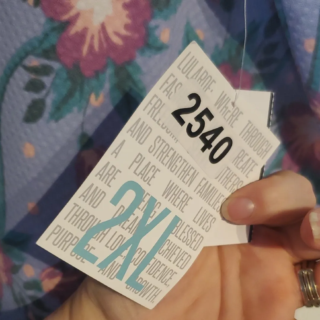 LuLaRoe Cassie Floral Skirt in Purple and Green - Image 4