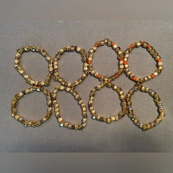 Cousin Claudine NY stretch bracelets‎ gold tone - Image 3