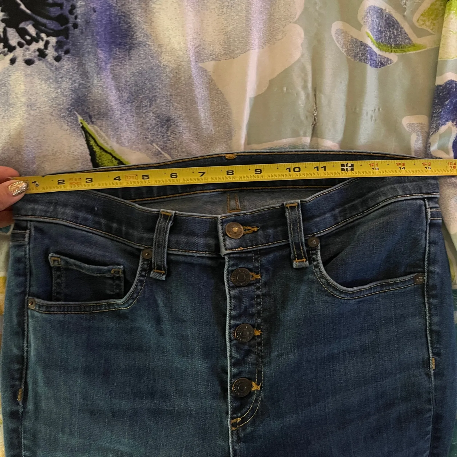 Veronica Beard Debbie Skinny Jeans Raw Hem Ankle Crop Vintage Women 30 - Image 8