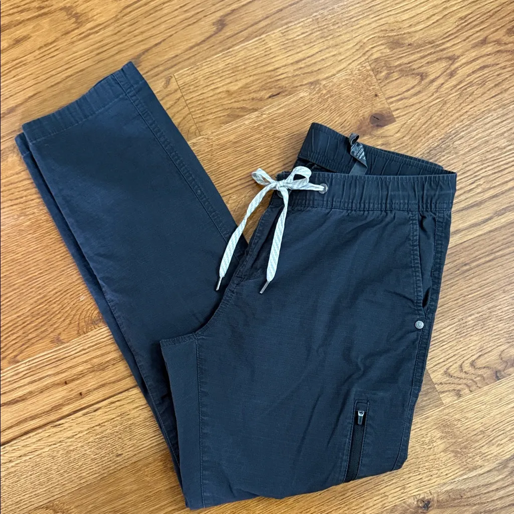 Vuori Ripstop Utility Pants Organic Cotton Black – Women’s Medium - Image 8