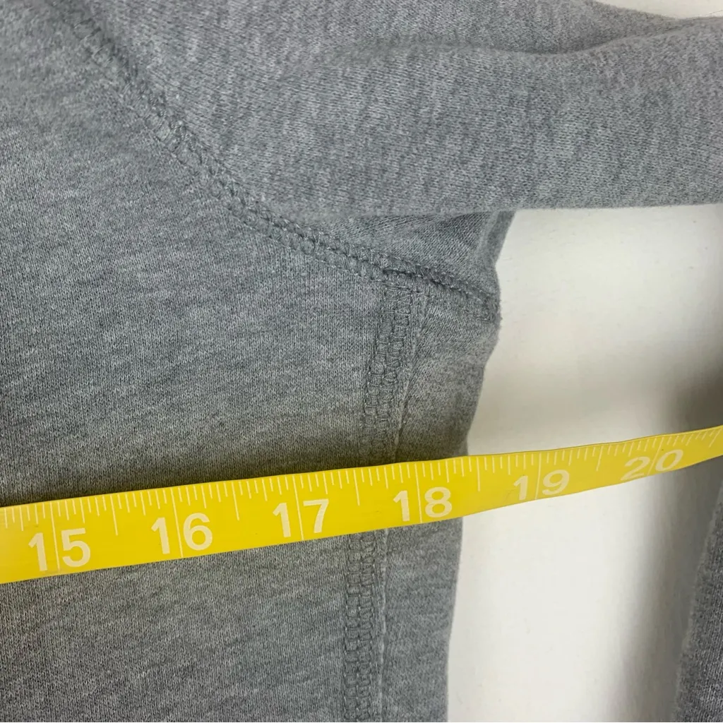 Hollister size medium gray y2k Charcoal Full-Zip Hoodie no string - Image 6